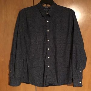 Floral Blue Button Down